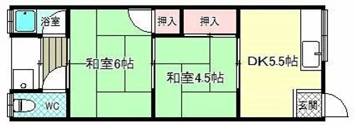 丸栄文化【2階】の間取り