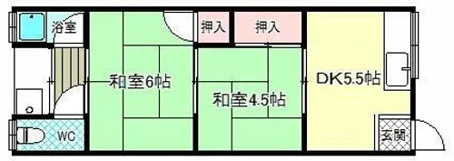 丸栄文化【2階】の間取り