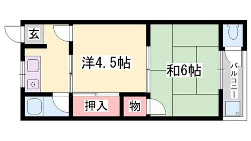 たくみ荘【12号室】の間取り