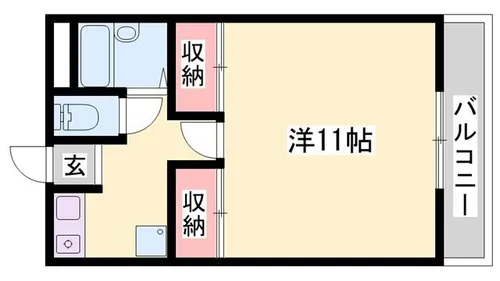 ラフェスタ加東【614号室】の間取り