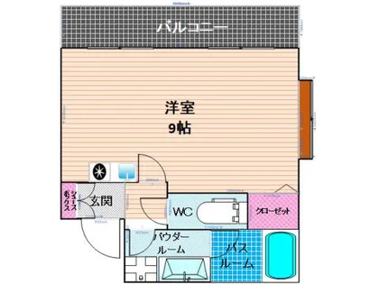 カーサアリエッタ大橋【3階】の間取り