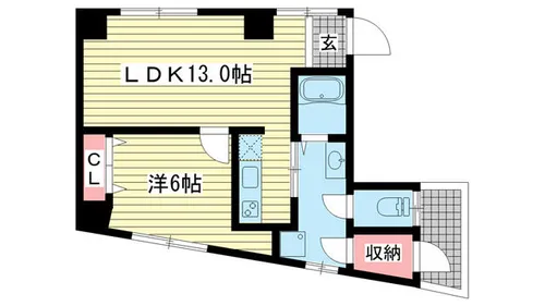サンエービル【201号室】の間取り