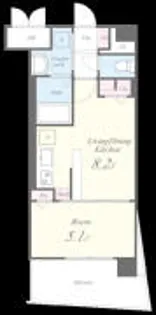 エヌクレシア【507号室】の間取り