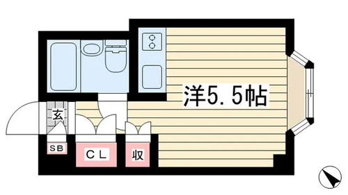 メゾンド山手【4階】の間取り