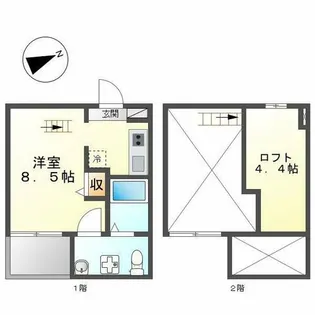 ブルーアゲート【1階】の間取り