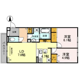 桃谷マンション【1階】の間取り