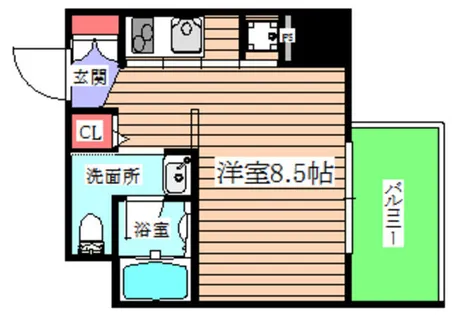 イノセント堂山【2階】の間取り