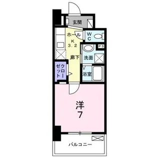 メルベージュ岸【3階】の間取り