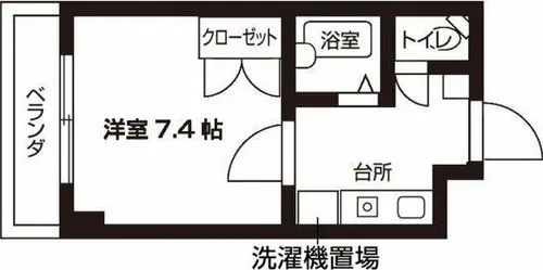 ウイステリア新瑞【7階】の間取り