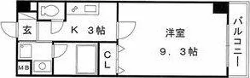 レージュ高畑Ⅰ【2階】の間取り