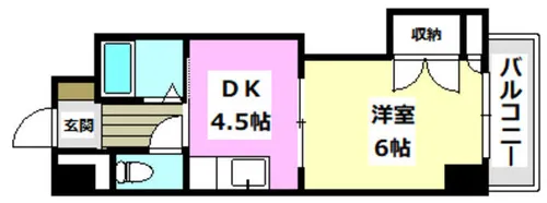正雀グランドハイツ北【5階】の間取り