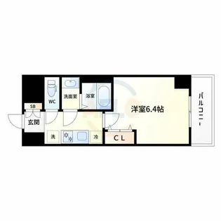 アドバンス大阪カーサ【8階】の間取り