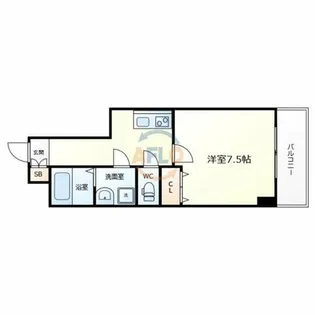アドバンス大阪城グラシア【8階】の間取り
