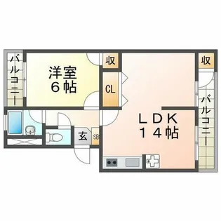 RYO’S GARDENS【403号室】の間取り