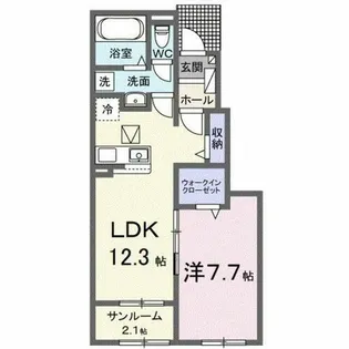 ライラック【1階】の間取り