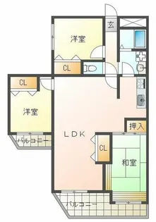 舞子芙蓉ハイツ【7階】の間取り