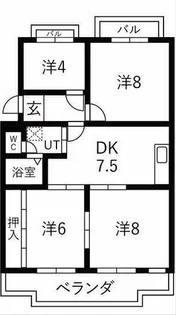 ルーミックノート緑丘【2階】の間取り