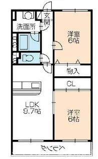 メゾンドクレアール【3階】の間取り