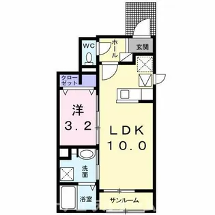 サンループ煌(きらめき)【1階】の間取り