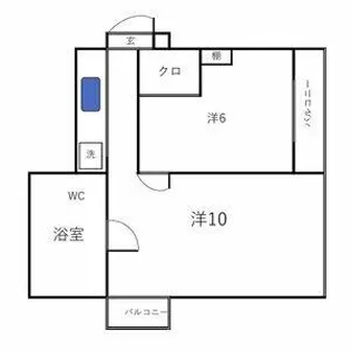 HATAYAアパートメント【106号室】の間取り