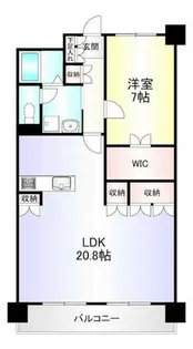 シャトレ大手町S棟【7階】の間取り