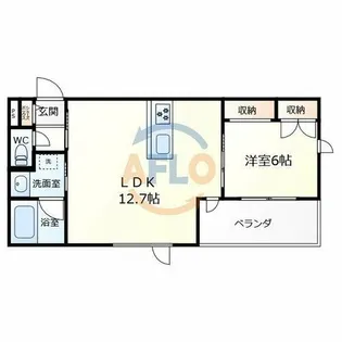 メゾン夕陽丘ノースコート【1階】の間取り