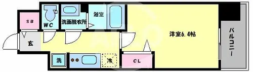プレサンス森ノ宮THEゲート【7階】の間取り