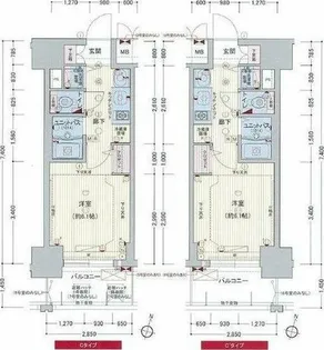 プレサンス梅田北デイズ【5階】の間取り