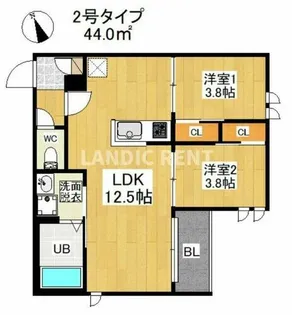 REGALEST 悦陽正守【2階】の間取り