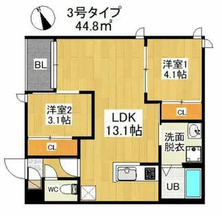 REGALEST 悦陽正守【1階】の間取り