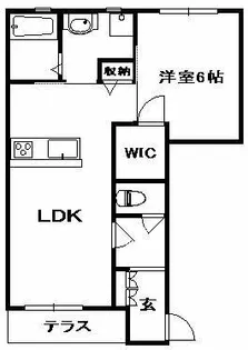 スイートハイツ南口【1階】の間取り