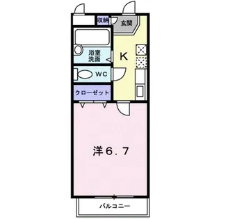 スクエア西賀茂【3階】の間取り