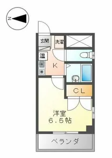 エクセレンス鳩岡【805号室】の間取り
