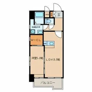 福岡県北九州市小倉北区室町3丁目【マンション】の間取り