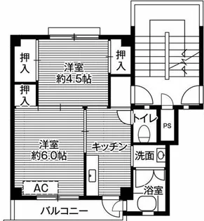 福岡県北九州市若松区原町【マンション】の間取り