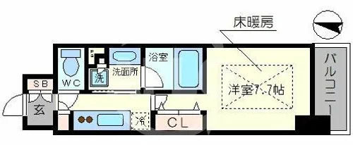 アーバネックス本町【4階】の間取り