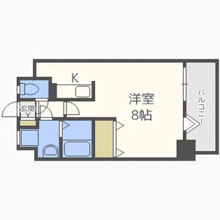 ルピエ平尾【404号室】の間取り