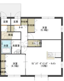 アドーレ春日【1階】の間取り