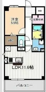 1LDKの間取り画像