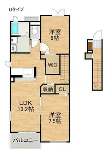ジョリーパートナー【2階】の間取り