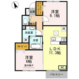 グランツ【1階】の間取り