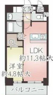ティーズガーデン【2階】の間取り