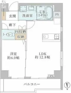 クレアーレ元町【4階】の間取り