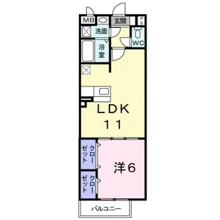 サニーコンフォート北山【2階】の間取り