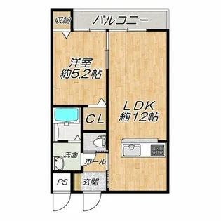ロイヤルハイツ【1階】の間取り