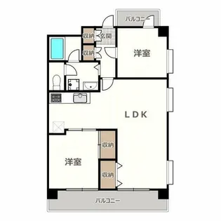 ノバカネイチ天王寺【3階】の間取り