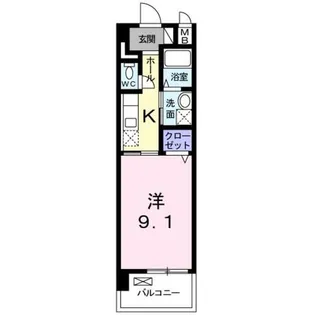 シカタ シャンブレットⅡ【2階】の間取り