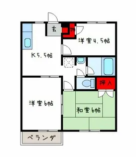 カレミ青山【2階】の間取り