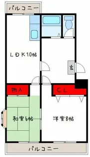 ベルデハイツ【4階】の間取り
