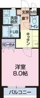 エクセルふじ【1階】の間取り
